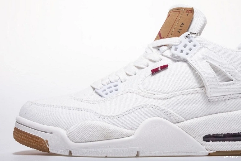 AO2571-100 Levi's White Jordan Denim Air 4 1127